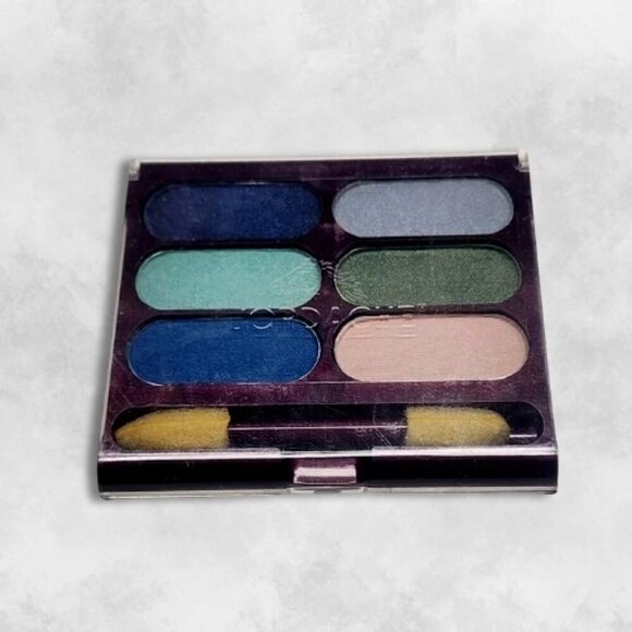 Jordache Pressed Powder Eyeshadow Palette Long Lasting 6 Assorted Color W OS NWT - Picture 1 of 3